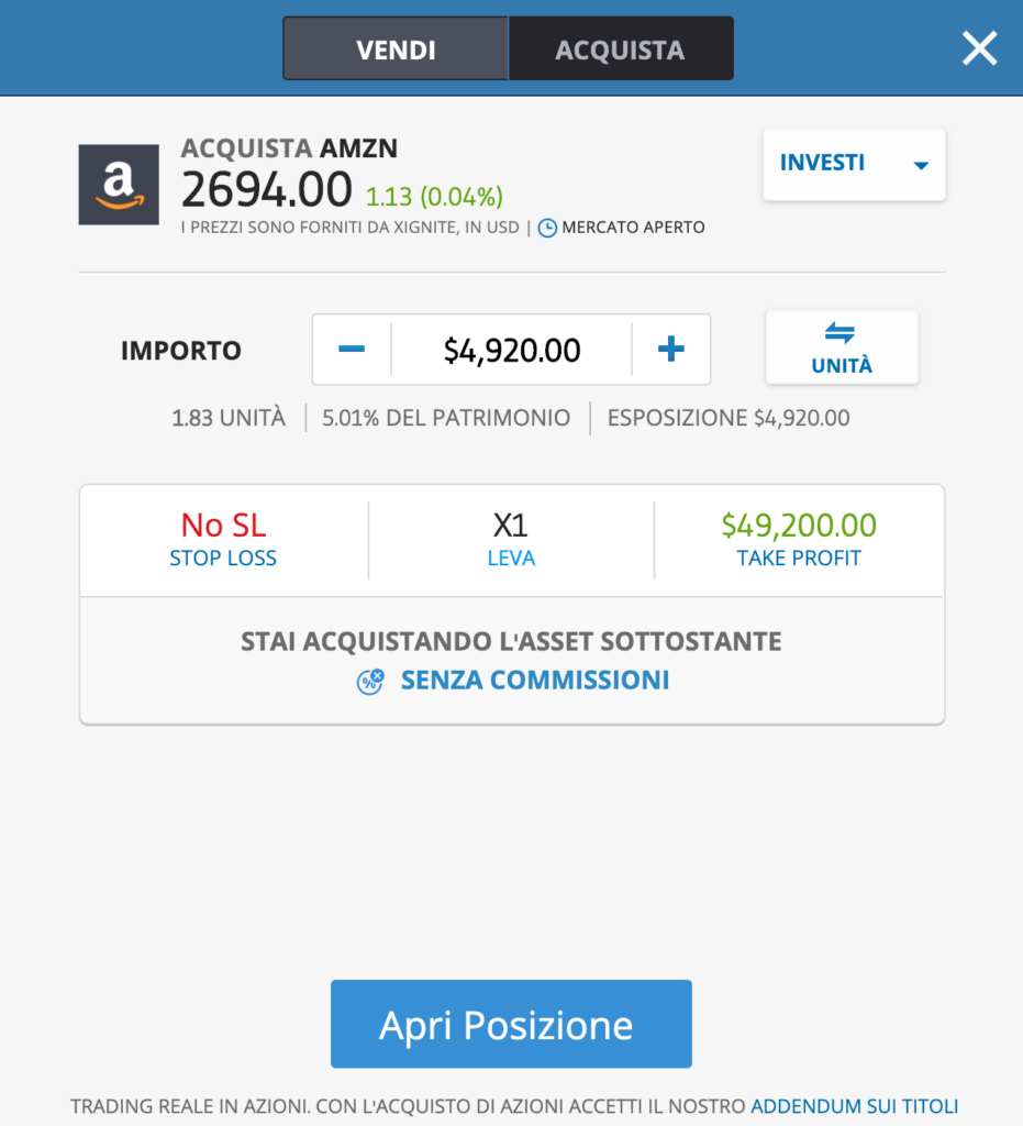 Trading online azioni