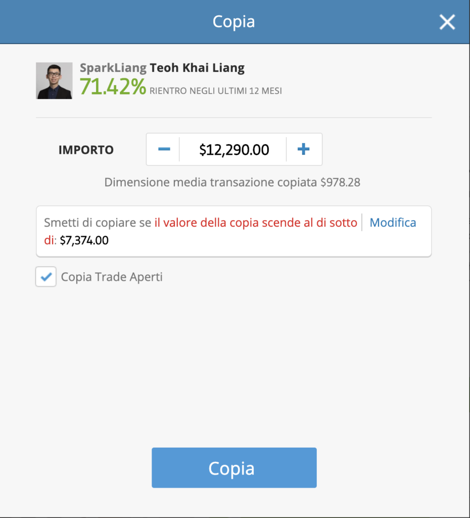 Copy trading come fare ordine