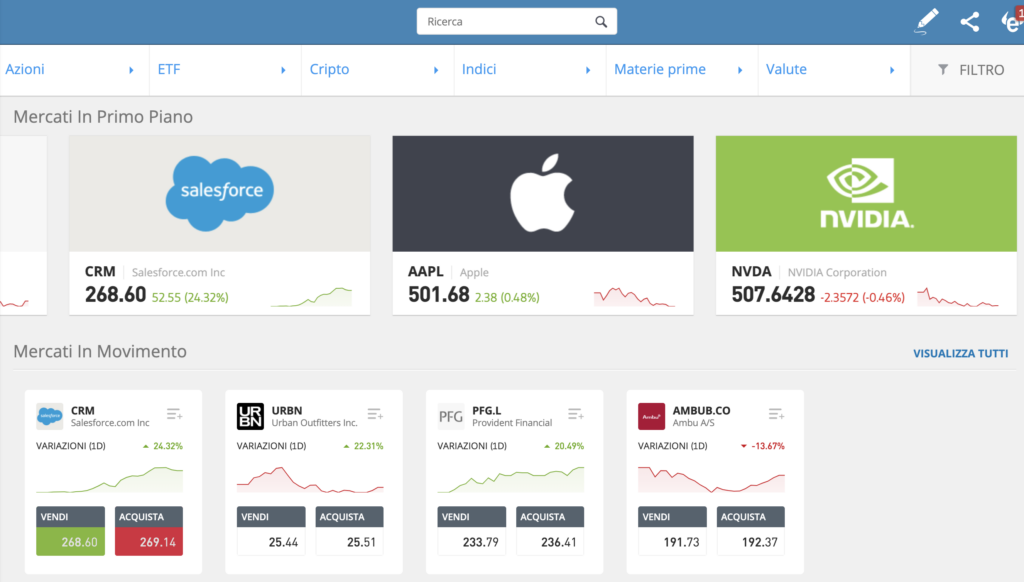 come fare trading demo