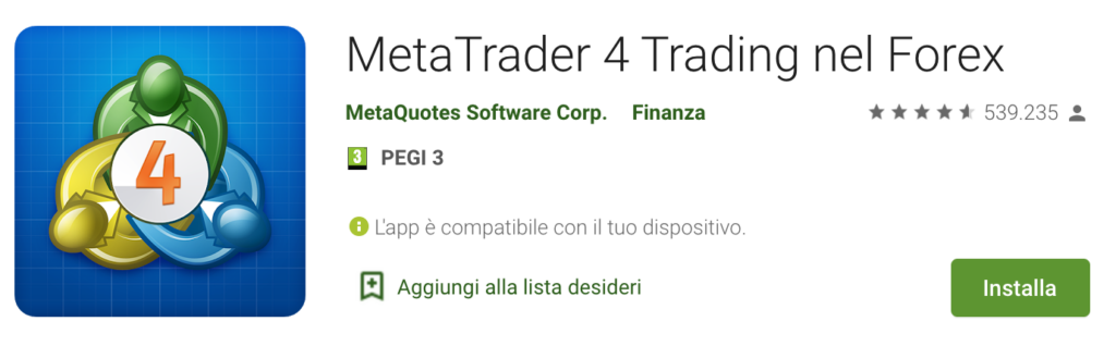 MetaTrader Play Store