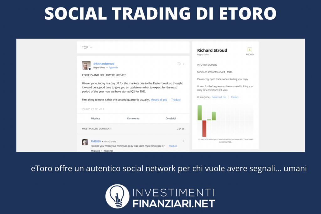 Segnali di social trading etoro - a cura di InvestimentiFinanziari.net