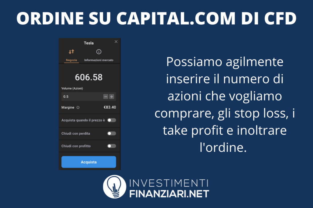 Capital.com - schermata per comprare azioni - di InvestimentiFinanziari.net