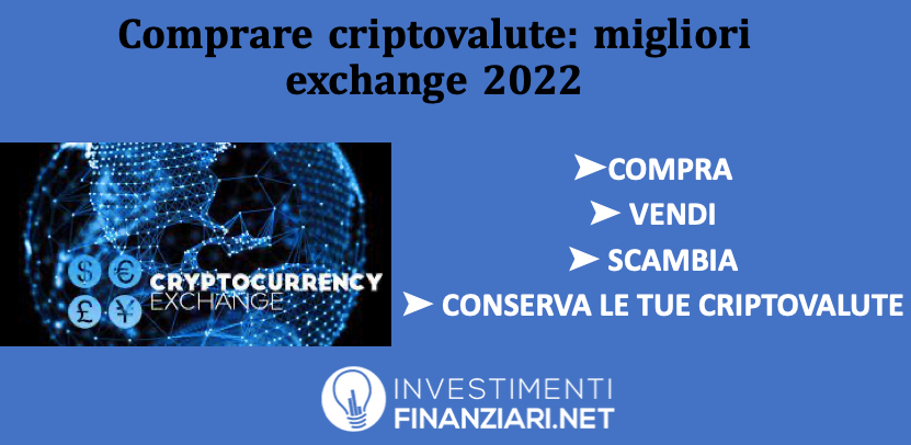 Comprare criptovalute migliori exchange