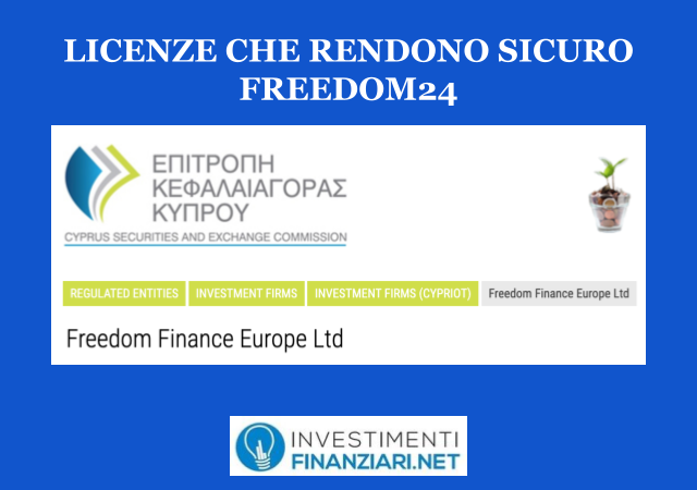 Licenza CySec per Freedom24