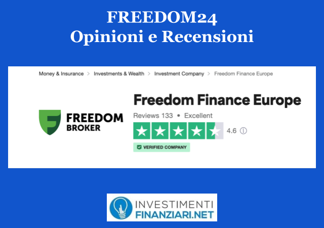 TrustPilot recensioni su Freedom24