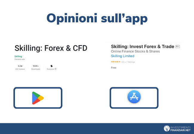 opinioni sull'app di Skilling